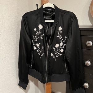 a.n.a. Embroidered Bomber Jacket
